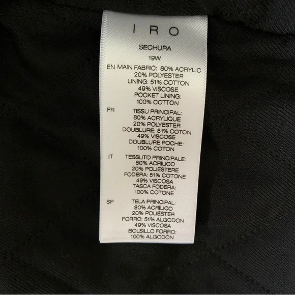 NEW IRO Sechura Patchwork-Effect Faux Fur Jacket *Mixed Red* Sz FR 44 / US 12 - Picture 15 of 16